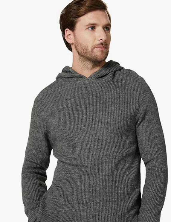 Amazon Brand - Symbol Men's Acrylic Hooded Sweater
